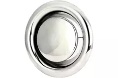 Bouche d'extraction en acier inoxydable Ø 100 mm avec douille de fixation - DVS100Y/1