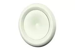 Bouche de soufflage métal Ø 100 mm RAL 9010 avec clips à ressorts - DVSC-P100