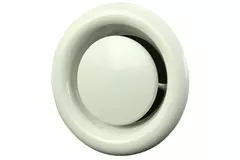 Bouche d'extraction métal Ø 200 mm RAL 9010 avec clips à ressorts - DVSC200