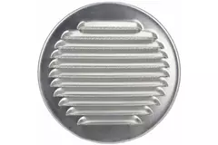 Grille de ventilation métal ronde avec douille de montage Ø 180 mm aluminium - DWRA180S