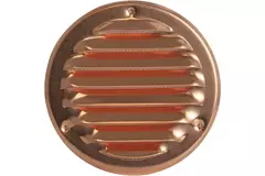 Grille de ventilation métal ronde 100 mm cuivre - MR100Cu