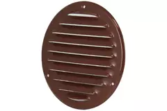 Grille de ventilation métal ronde Ø 125 mm marron - MR125B - RAL8016