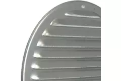 Grille de ventilation métal rond Ø 200 mm zinc - MR200ZN