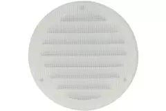 Grille de ventilation métal rond Ø 160 mm blanc - MR160 - RAL9016