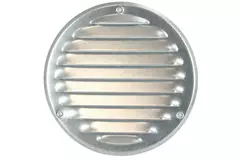 Grille de ventilation métal rond Ø 125 mm zinc - MR125ZN
