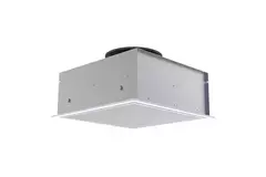 Perforierter Deckenauslass 594x594 für Abluft mit seitlichem Eintritt Ø315