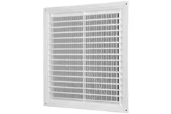 Grille de ventilation carrée grillagée 250 x 250 mm blanc - VR2525