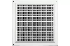 Grille de ventilation carrée grillagée 250 x 250 mm blanc - VR2525