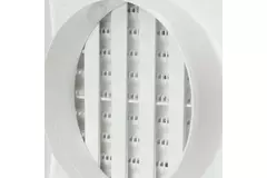 Grille murale réglable 190 x 190 diamètre : 125 blanc - ND12R