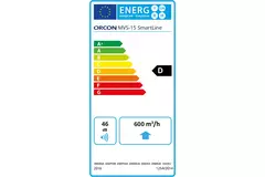 Orcon MVS-15RH 550 m³/h + capteur d'humidité - fiche de sécurité
