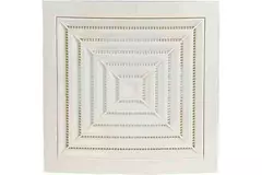 Grille de plafond carrée 190 x 190 mm diamètre : 125 blanc - ND12G