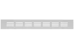 Grille de ventilation plinthe aluminium - argent L = 300 mm x H = 40 mm - RA430S