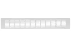 Grille de ventilation plinthe aluminium - argent L = 500 mm x H = 80 mm - RA850S