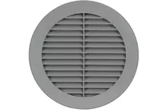 Grille à ailettes diamètre : 150 mm gris - VR150P
