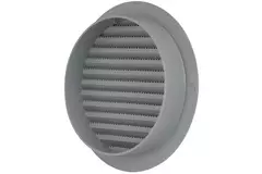 Grille à ailettes diamètre : 100 mm gris - VR100P