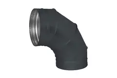 Coude spiralé rond 90° Ø 315 mm pour conduit rigide galvanisé - sur mesure RAL7016
