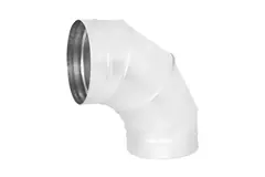 Coude spiralé rond 90° Ø 315 mm pour conduit rigide galvanisé - sur mesure RAL9010