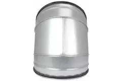 Coude spiralé rond 45° Ø 315 mm pour conduit rigide galvanisé