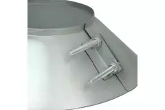 Collier anti-intempéries Ø 125 mm - collier anti-intempéries conduit rigide galvanisé