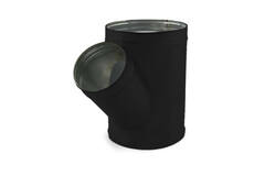 Té de Ø 315 mm - Ø 250 mm pour conduit rigide galvanisé (45°) - sur mesure RAL9005