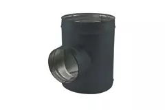 Té de Ø 315 mm - Ø 315 mm pour conduit rigide galvanisé (90°) - sur mesure RAL7016