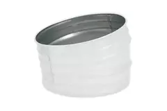 Coude rond spiralé 15° Ø 315 mm  - sur mesure RAL9010