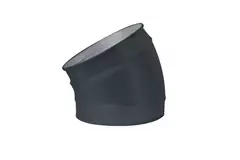 Coude spiralé rond 30° Ø 150 mm pour conduit rigide galvanisé - sur mesure RAL7016