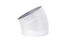 Coude spiralé rond 30° Ø 100 mm pour conduit rigide galvanisé - sur mesure RAL9010