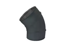 Coude spiralé rond 45° Ø 125 mm pour conduit rigide galvanisé - sur mesure RAL7016