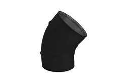 Coude spiralé rond 45° Ø 80 mm pour conduit rigide galvanisé - sur mesure RAL9005