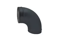 Coude spiralé rond 90° Ø 160 mm pour conduit rigide galvanisé - sur mesure RAL7016