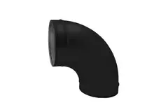 Coude spiralé rond 90° Ø 150 mm pour conduit rigide galvanisé - sur mesure RAL9005