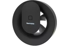 Ventilateur de salle de bains Svara avec minuterie, capteur d'humidité et de lumière, 100-125 mm (contrôlé par application) NOIR