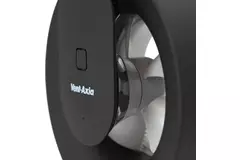 Ventilateur de salle de bains Svara avec minuterie, capteur d'humidité et de lumière, 100-125 mm (contrôlé par application) NOIR
