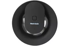 Ventilateur de salle de bains Svara avec minuterie, capteur d'humidité et de lumière, 100-125 mm (contrôlé par application) NOIR