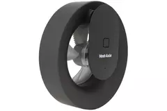 Ventilateur de salle de bains Svara avec minuterie, capteur d'humidité et de lumière, 100-125 mm (contrôlé par application) NOIR