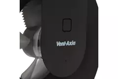 Ventilateur de salle de bains Svara avec minuterie, capteur d'humidité et de lumière, 100-125 mm (contrôlé par application) NOIR