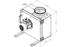 Ventilateur de caisson gaz de combustion F400 - MPS 225 D2 F4 30