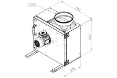 Ventilateur de caisson gaz de combustion F400 - MPS 250 D2 F4 30
