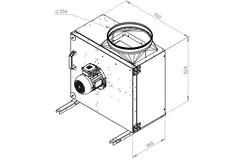 Ventilateur de caisson gaz de combustion F400 - MPS 315 D2 F4 30