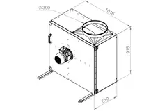 Ventilateur de caisson gaz de combustion F400 - MPS 500 D4 F4 30