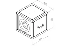 Ventilateur de caisson débit d'air extérieur du moteur - MPC 280 EC T30