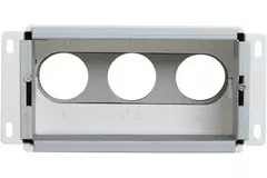 Diffuseur mural avec raccordement arrière Vent -Axia Uniflexplus 3 x Ø69mm comprenant 2 x couvercles d'étanchéité Ø69mm