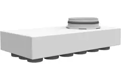 Diffuseur principal Vent-Axia Uniflexplus 18x Ø69mm avec raccordement inférieur et embout Ø180 mm