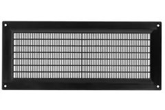 Grille de ventilation rectangulaire grillagée 130 x 300 noir - VR1330M