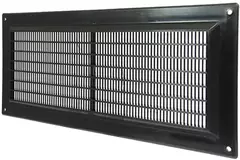 Grille de ventilation rectangulaire grillagée 130 x 300 noir - VR1330M