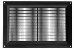 Grille de ventilation rectangulaire grillagée 250 x 170 noir - VR2517M