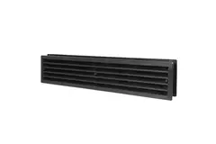 Grille de porte 450 x 92 noir - VR459M