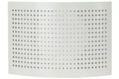 Bouche de ventilation Ø 125 mm avec capuchon perforé pour montage mural BLANC - DTQA125
