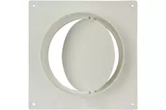 Diamètre plaque murale avec clapet anti-retour ronde en plastique : 100 mm - AFV100